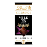 Lindt Chokolade | EXCELLENCE Mild Stick 70% | 100 g | Mild mørk chokolade med en intens kakaosmag | Vegansk chokoladebar