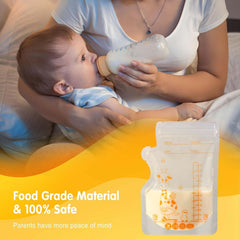 Vinabo 50 Stück Muttermilchbeutel, 250Ml Bpa-Free Muttermilk Opbevaringspose, Milchbeutel Für Muttermilch Mit Ausgießer Für Das Stillen, Selbststehender, Kann Eingefroren Werden, Vorsterilisiert Tilbehør Mad og Amning Baby Naty Shop