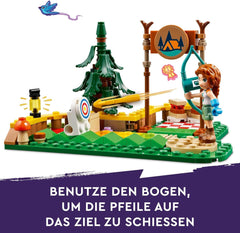 LEGO Friends Bueskydning på Adventure Camp Kids Byggelegetøj med bue og pil, 2 figurer og en vask, til piger og drenge i alderen 6+ 42622 Byggesæt Besuche den LEGO-Store