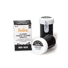, 9600820 Colorant alimentar în gel, Colorant alimentar în gel ideal pentru acoperiri și decorațiuni, Creează culori intense și strălucitoare, Fabricat în Italia, 28 de grame, Culoare neagră.