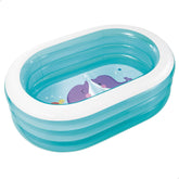 Intex 57482NP - Whale Oval Pool (assorterede modeller), blå, 163 cm L x 107 cm B x 46 cm H