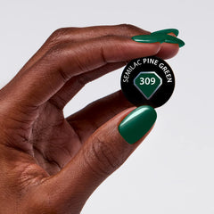 UV-neglelak Semilac Hybrid 309 Pine Green 7ml Festive Wonder Colors Collection