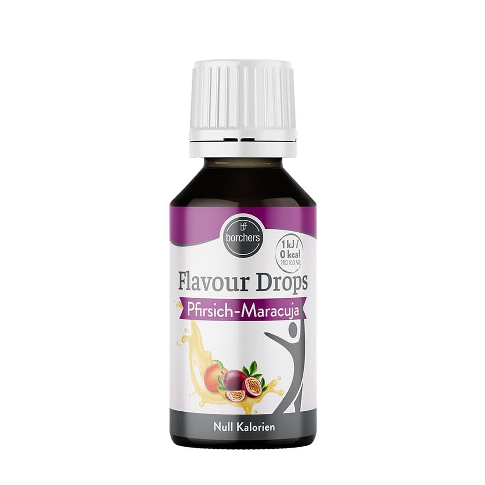Borchers smagsdråber, Fersken - passionsfrugt, 30 ml Aromas Naty Shop