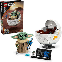 LEGO Star Wars 75403 Grogu i sin Mandalorian Repulsor-vugge - Samleminifigur - Model til at bygge, lege og vise - Boligdekorationer - Gave til drenge og piger i alderen 10+ Byggesæt Besuche den LEGO-Store Standardtitel
