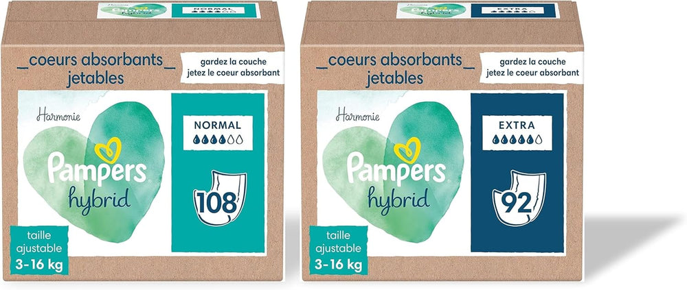 Harmony Hybrid 200 engangsbeskyttelseskerner Ekstra absorptionsevne til vaskbare hybridbleer Beskyt babys følsomme hud