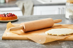 Westmark Teig-/Backrolle/Nudelholz, aus Buchenholz, Længde: 46 cm, Holz, Woody, Hellbraun, 30012270