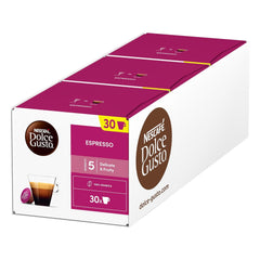NESCAFÉ DOLCE GUSTO Espresso Kaffeekapseln 3er Vorratspack (3 x 30 Kapseln)