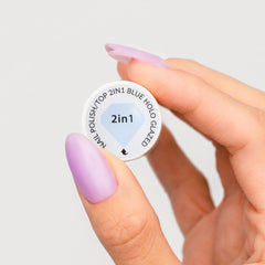 Neglelak Semilac Top Classic BLÅ HOLO GLASERT 7 ml