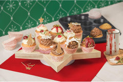 Original Kaiser Inspiration Muffinform-Set 2-Teilig, Muffinblech Mit Xmas Papierbackförmchen Für 12 Muffins, 38 X 27 Cm, Cupcake Form Antihaftbeschichte, Schwarz Forme og bageplader Naty Shop