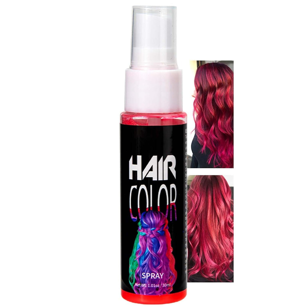 Culoare spray pentru păr, Vopsea de păr temporară spray roșu, Vopsea de păr colorată roșu, Vopsea de păr lavabilă, Spray de culoare pentru păr roșu viu, Vopsea de păr instant, Vopsea de păr pentru carnaval, Halloween, Cosplay, Party Vopsea pentru par Naty Shop Roșu 30 Ml (1 pachet)