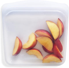 Pungă Stasher Pungă din silicon premium reutilizabilă pentru alimente, pungă sandwich, transparentă, durabilă, sigură pentru cuptor, mașină de spălat vase și congelator, ecologică, pungă pentru prânz, fără scurgeri, 828ml Cutii depozitare alimente Naty Shop Clar