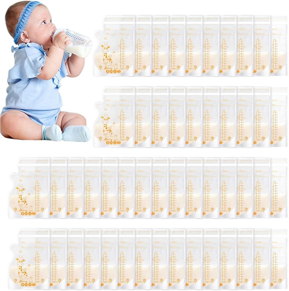 Vinabo 50 Stück Muttermilchbeutel, 250Ml Bpa-Free Muttermilk Opbevaringspose, Milchbeutel Für Muttermilch Mit Ausgießer Für Das Stillen, Selbststehender, Kann Eingefroren Werden, Vorsterilisiert Tilbehør Mad og Amning Baby Naty Shop