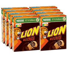 Nestlé LION WildCrush Chokolade Karamel morgenmadsprodukter 8-pak (8 x 360 g)