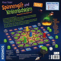 Kosmos 683498 Edderkoppegift og frøslim: Hvad er der i kedlen? Et sjovt huskespil for 2-4 spillere, brætspil, spil for børn fra 6 år og opefter.