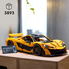 LEGO Technic Mclaren P1 Super Sportsvognsæt Til Voksne Bilfans Gave V8 Stempelmotor 7-trins gearkasse Skalamodel Legetøjsbilsæt 42172 Byggesæt Besuche den LEGO-Store