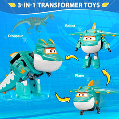 Super Wings EU770447 - Transformering Tino & Pet, transformerende legetøjsfigur ca. 14,5 cm og kæledyr med højden på ca. 4,3 cm, til børn over 3 år Actionfigurer Naty Shop