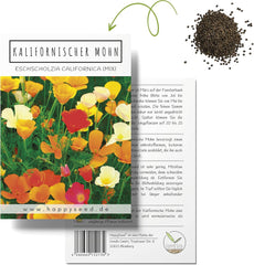 California Poppy Seed Mix (Eschscholzia californica) - Smukke blomstrende valmuer med en lang blomstringsperiode til en farverig blomstereng (California Poppy)