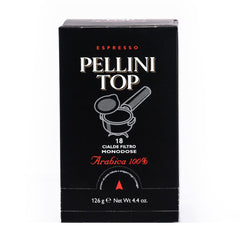 Pellini Caffè, Espresso Pellini Top 100% Arabica - 6 Packungen mit 18 Pads (6x126 g, insgesamt 108 Pads)