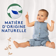 Douceur Naturelle – Størrelse 3 bleer (5-9 kg) 1 måneds pakke – 172 bleer