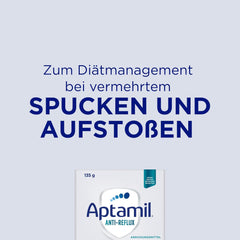 Aptamil Anti-Reflux - Komplet formel fra fødslen Diætstyring Opkastning og opstød Babymad mælkepulver 6 x 135g