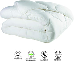 Blanrève Cthalvd011420 Copertă de plapumă Hollofil Allerban bumbac cald alb 140 X 200 cm Plapumi si pilote Naty Shop