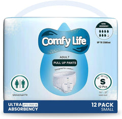 Premium inkontinens trusser til voksne, høj sugeevne, str. S, 12 stk