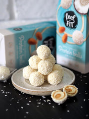 Sukkerfri kokospraliner med mandler, FIT FIT, uden tilsat sukker, 17% protein, 63 g