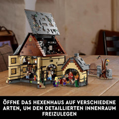 LEGO Ideas Hocus Pocus: Sanderson Sisters Witch House Sæt, Voksensamlingssæt med hus, 6 minifigurer og tilbehør, Kvinde og Mandlige 21341 byggesæt Besuche den LEGO-Store