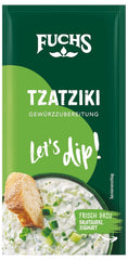 Fuchs Gewürze - Lad os dyppe! Tzatziki Gewürzzubereitung, Gewürz für die Zubereitung von griechischem Tzatziki, 10 g i posen