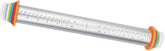 Maximex Teigrolle mit Abstandhalter EDELSTAHL - Edelstahl-Ausroller mit aufsteckbaren Abstandsscheiben, Edelstahl rostfrei, 4,5-6,5 x 43 x 4,5-6,5 cm, Sølvmat