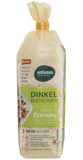 Bogstaver, lyst speltmel 1 x 250 g