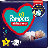 Pampers Natbukser str. 6 (15+ kg), 19 bleer, natbleer giver beskyttelse hele natten Mother and Baby Naty Shop