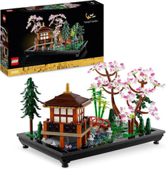 Lego Icons Garden Of Silence - Voksen Zen Botanisk Have Sæt med Lotusblomst - Tilpasset japansk inspireret skrivebordsdekoration - Gave til kvinder og mænd 10315 Byggesæt Besuche den LEGO-Store Garden