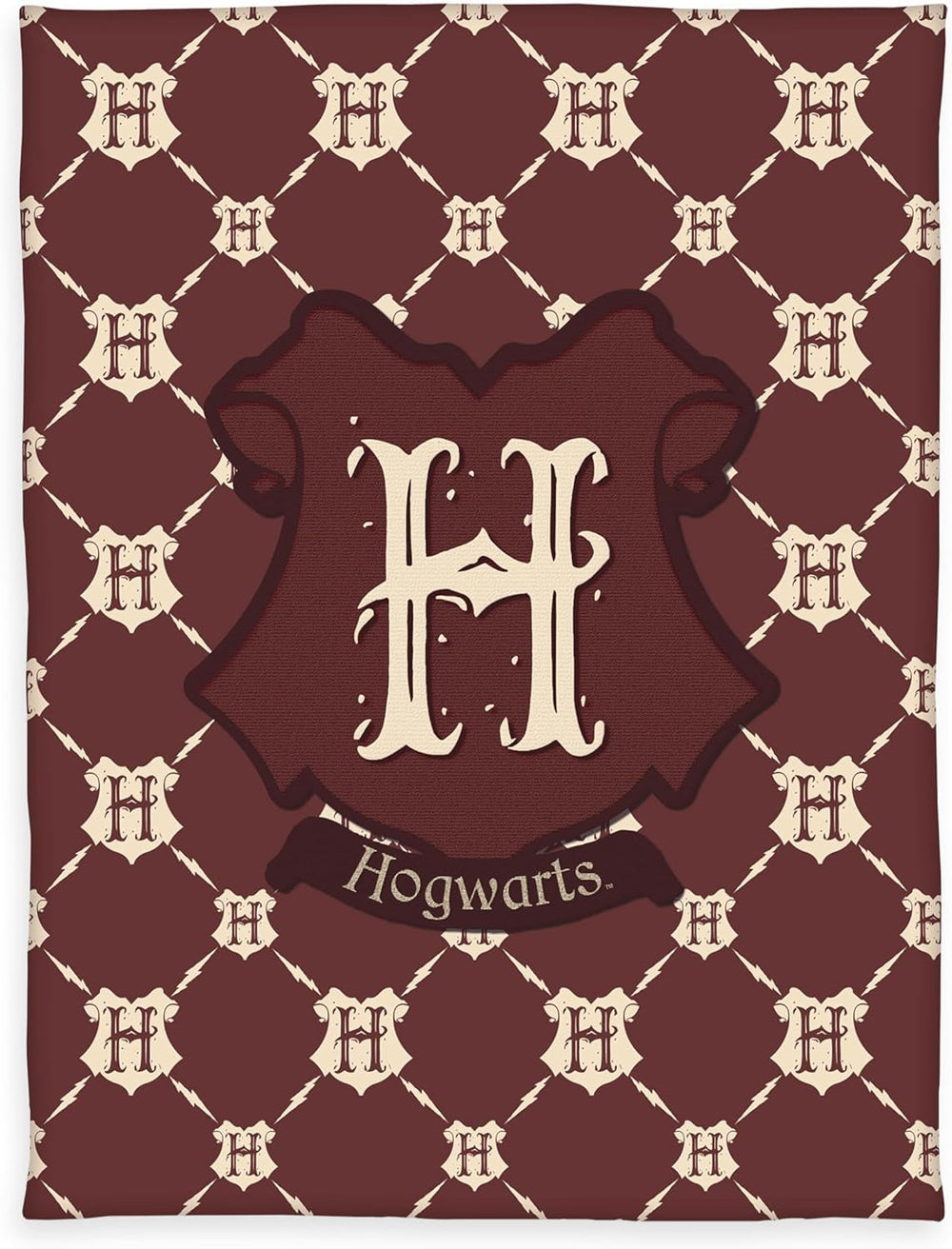 Harry Potter fleecetæppe, 130 X 170 cm, 100 % polyester, fleece, 7574413127523, brun/beige Senge og tæpper Besuche den Herding-Store Standardtitel