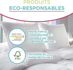 Blanrève Dynebetræk Trykt eller almindeligt, Tempereret, Til enkeltseng, Miljøvenlig, Nem at vedligeholde, 140 X 200 Cm, Hvid, Grå Dyner og dyner Naty Shop