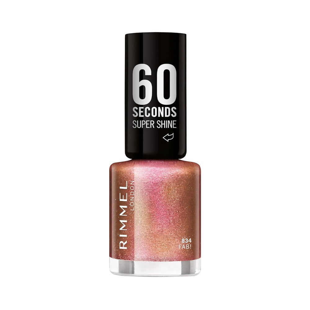 Rimmel 60 Seconds Glitter Neglelak, 834 Fab, 8 ml