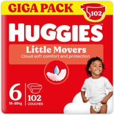 Huggies Babybleer Little Movers, Disney Design, Størrelse 6, 102 Antal (3 x 34), Månedlig æske