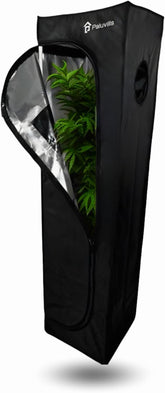 40x40x160 cm voksetelt med kabelstyringssystem, udsigtsvindue, metalramme, 1680D stof, taske til dyrkningstilbehør - indendørs vækstkasse - Bedste planteformeringsdrivhus