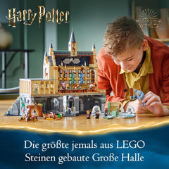 LEGO Harry Potter Hogwarts Castle: The Great Hall, samlerlegetøj med 11 minifigurer inklusive Hermione Granger, magisk gave til drenge og piger 76435 Byggesæt Besuche den LEGO-Store