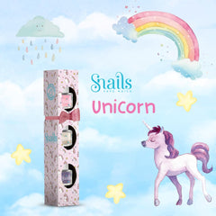 Snails Kids Neglelak Gavesæt 510409, Mini Unicorn 3x5ml, Vandbaseret, Vaskbar, Sikker, Vegansk