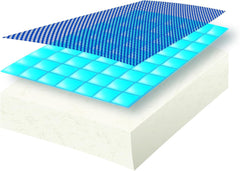 Kine Travel 169803 Pernă de gât cu gel, pernă de călătorie ergonomică, aprobată de fizioterapeut, negru și albastru Perne calatorie Naty Shop