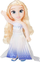 Disney Frozen 2 ELSA The Snow Queen Doll - 35 cm høj, bevægelig dukke i ikonisk modekjole og langt hår, der flyder for ekstra sjov, for piger fra 3 år og opefter, 214894 Naty Shop Dolls Standardtitel