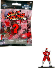 Jada Toys Street Fighter Figure (1X Mystery Figure in Blind Pack) - Detailed Nano Collectible Figure (4 Cm), 1 of 13 Metal Street Fighter Figures For Fans And Collectors Aged 3+, Wave 1 Action figures Naty Shop