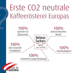 Helmut Sachers Kaffee - Wienerblanding, styrke 3/5, 100 % Arabica, hele kaffebønner, 6 X 500 G Naty Shop