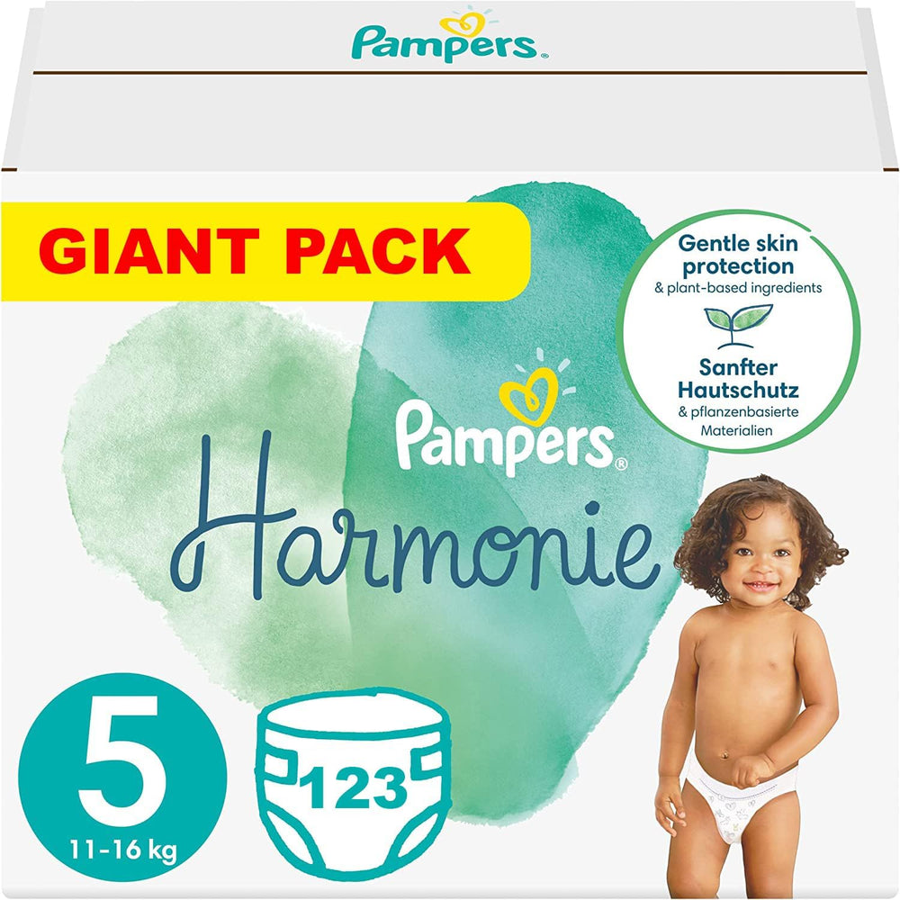 PAMPERS Harmony bleer str. 5, 123 stk (11-16 kg)