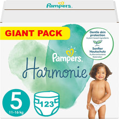 PAMPERS Harmony bleer str. 5, 123 stk (11-16 kg)