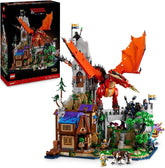 LEGO Ideas Dungeons & Dragons: The Saga of the Red Dragon, byggesæt til voksne, fangehuller og drager gaveideer til fans, fantasibyggesæt, kreativ aktivitet 21348 byggesæt Besuche den LEGO-Store standardtitel