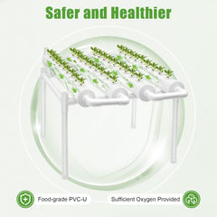 36 Planter Hydroponic Grow Kit, 100×50×30cm Hydroponic Grow Kit, Vandpumpe Hydroponic Grow System, PVC-U Soilless Plant Grow Systems