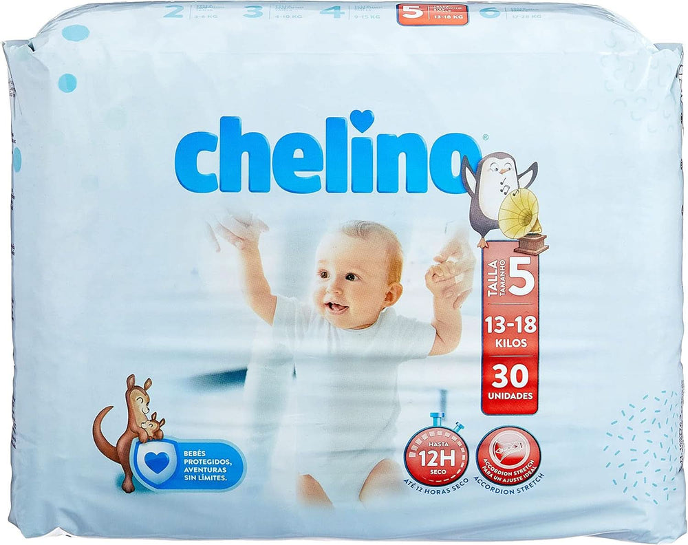 Ble Chelino Love, str. 5, 13 - 18 kg, 30 bleer Mor og barn Naty Shop