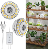 SANSI LED indendørs plantevækstlys 2 hoveder fuldt spektrum 10W (ækvivalent 150W) 4/8/12 timers timer indendørs plante væksthus hydroponisk hængelys